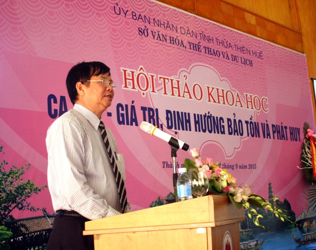 Hội thảo khoa học: Ca Huế - Giá trị, định hướng bảo tồn và phát huy